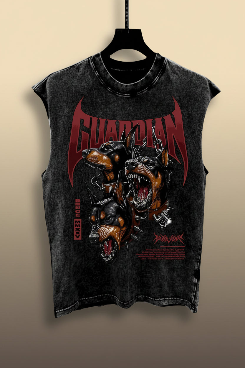 Men Print Sleeveless Tank Top