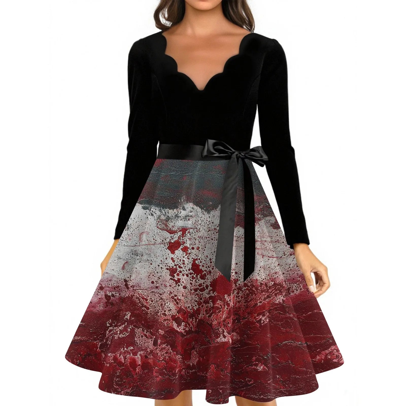 Halloween Print Dress