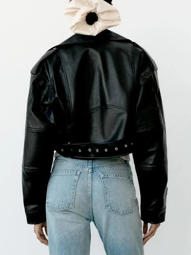 Faux Leather Biker Jacket