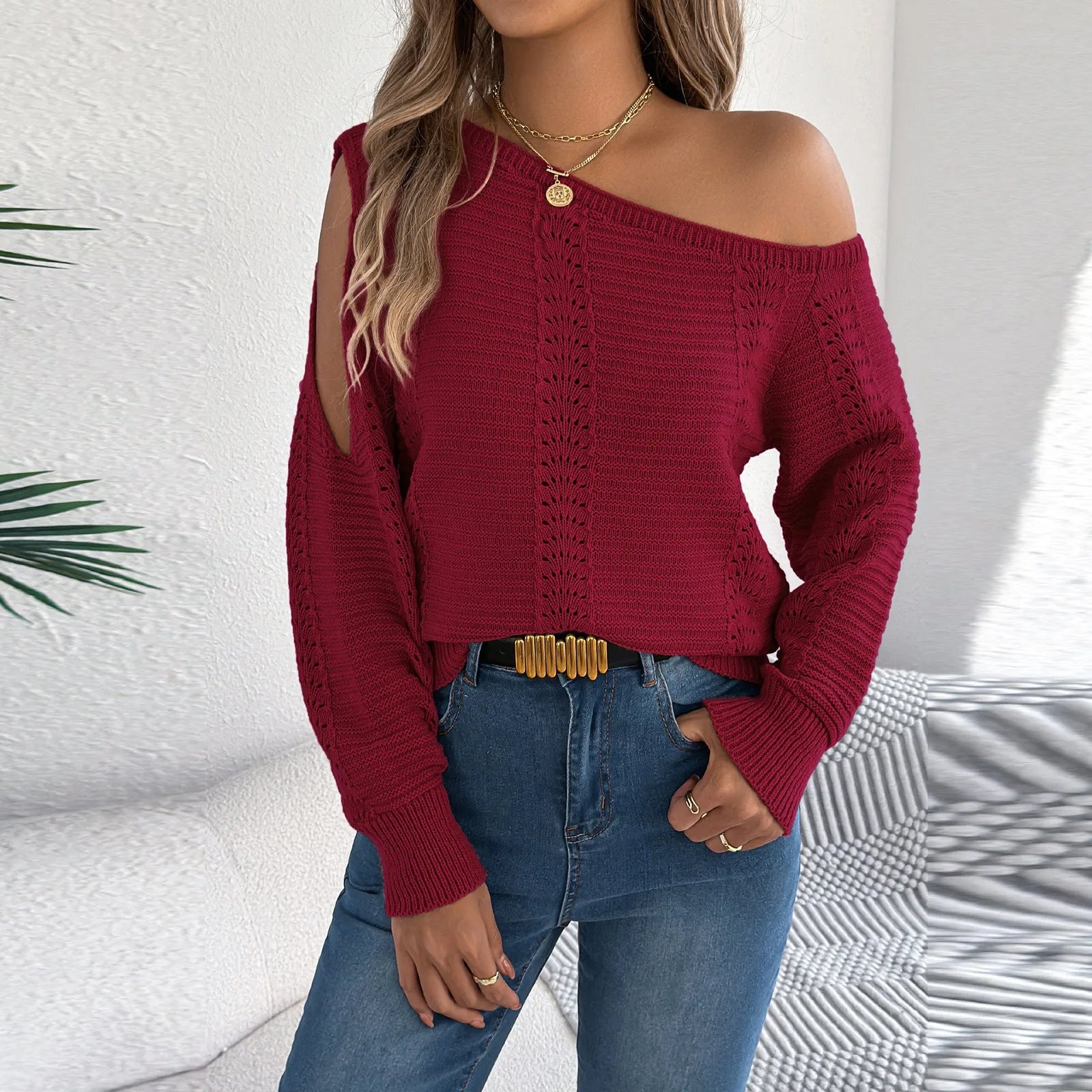 Off Shoulder Pullover