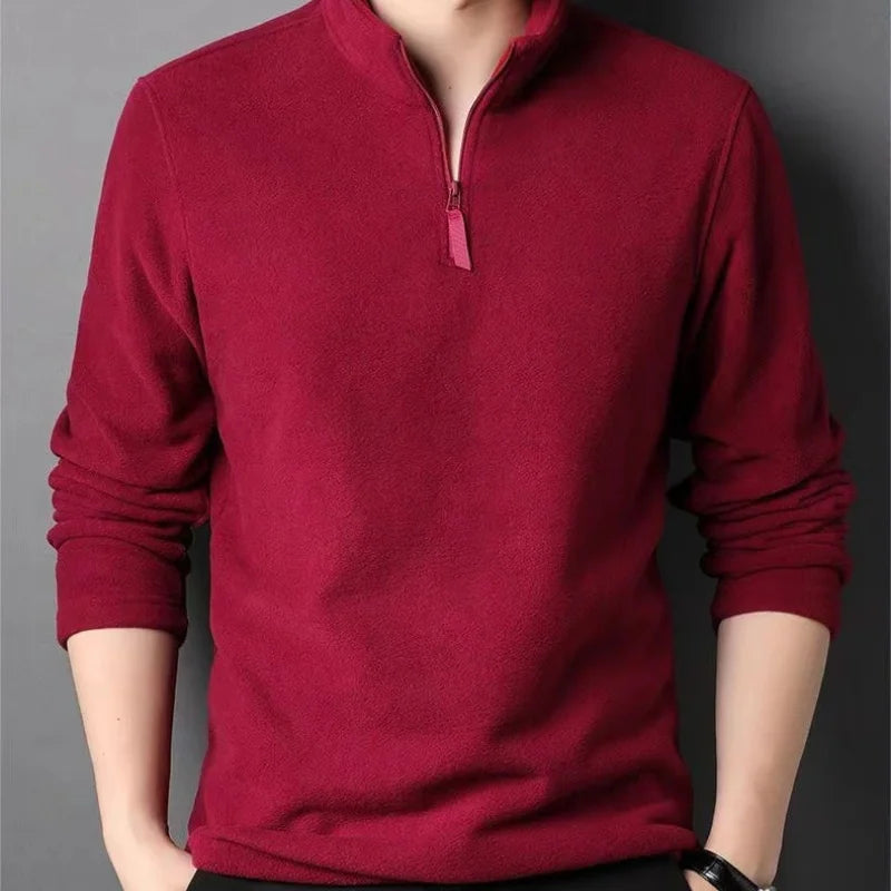 Half Zip Polo Sweatshirt