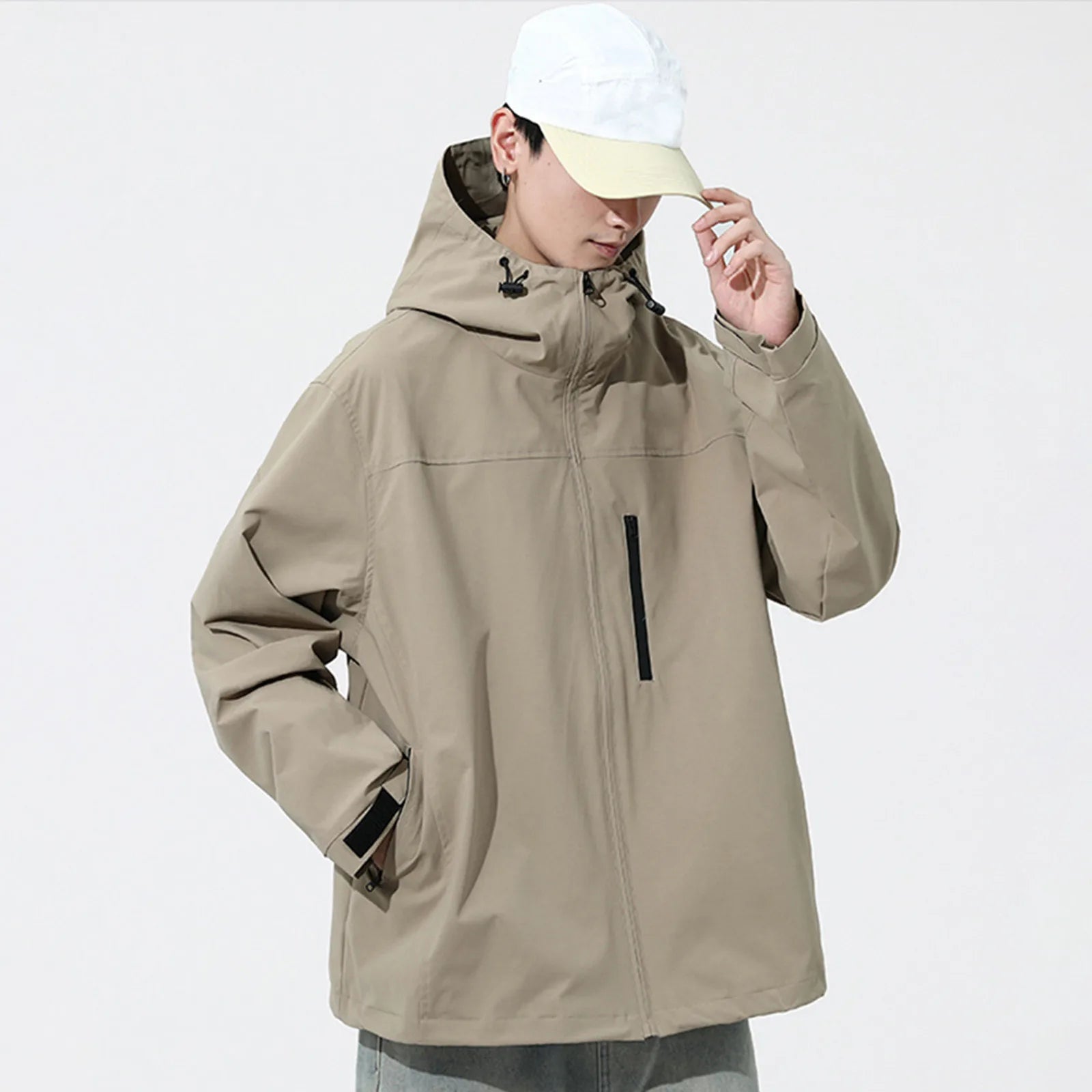 Hooded Hiking Windbreaker Jacket