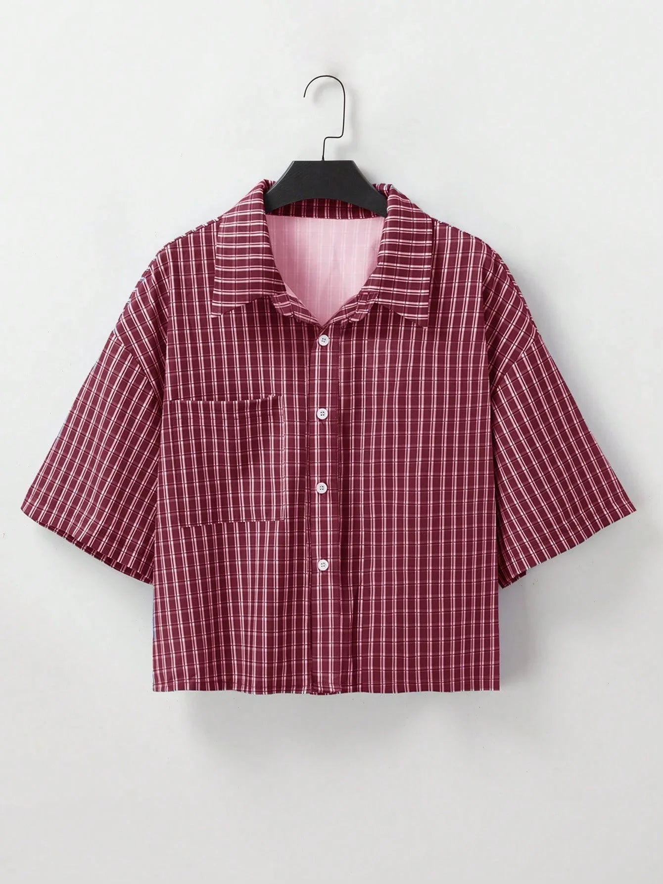 Men Cropped Short Sleeve Shirt