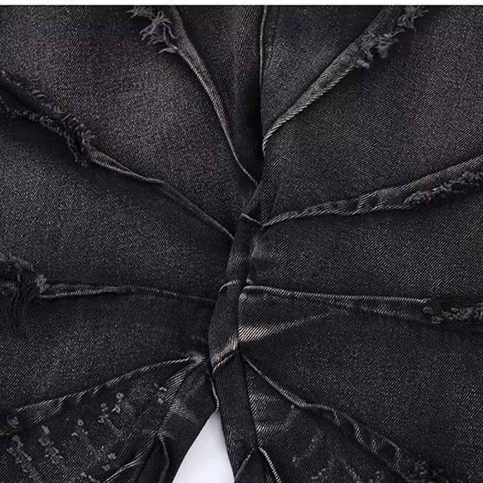 Straight Leg Denim Pants