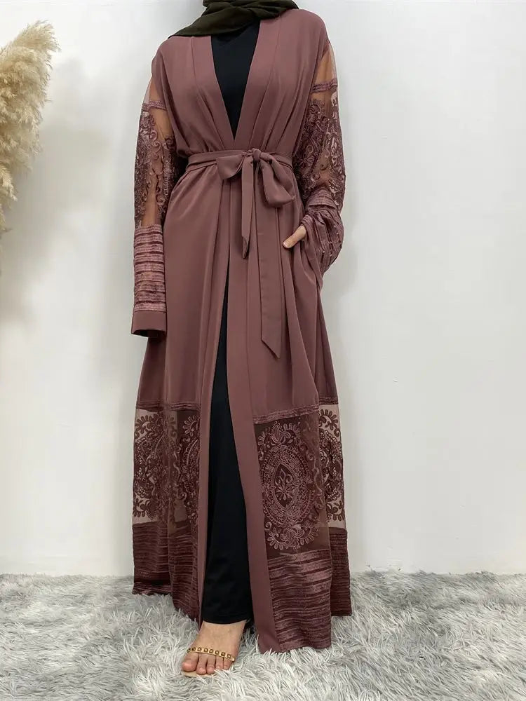 Women’s Gold Rhinestone Abaya