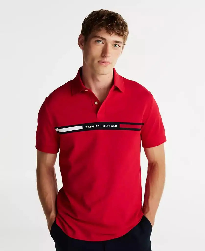 Men's Stripe Polo Shirt