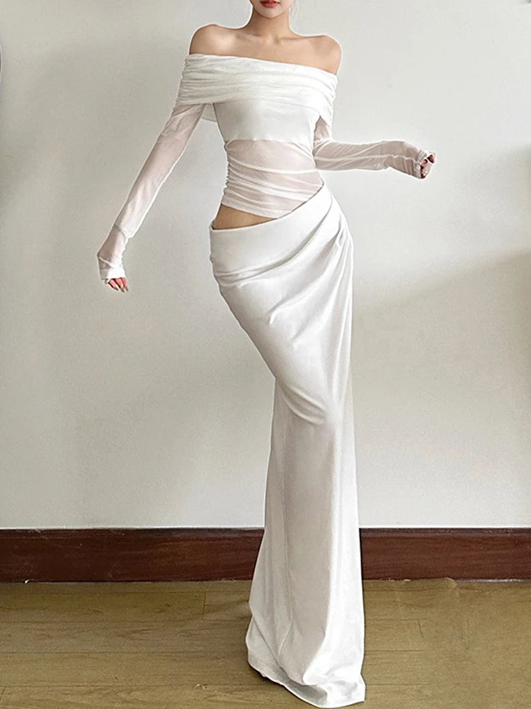 Patchwork Ruched Dress