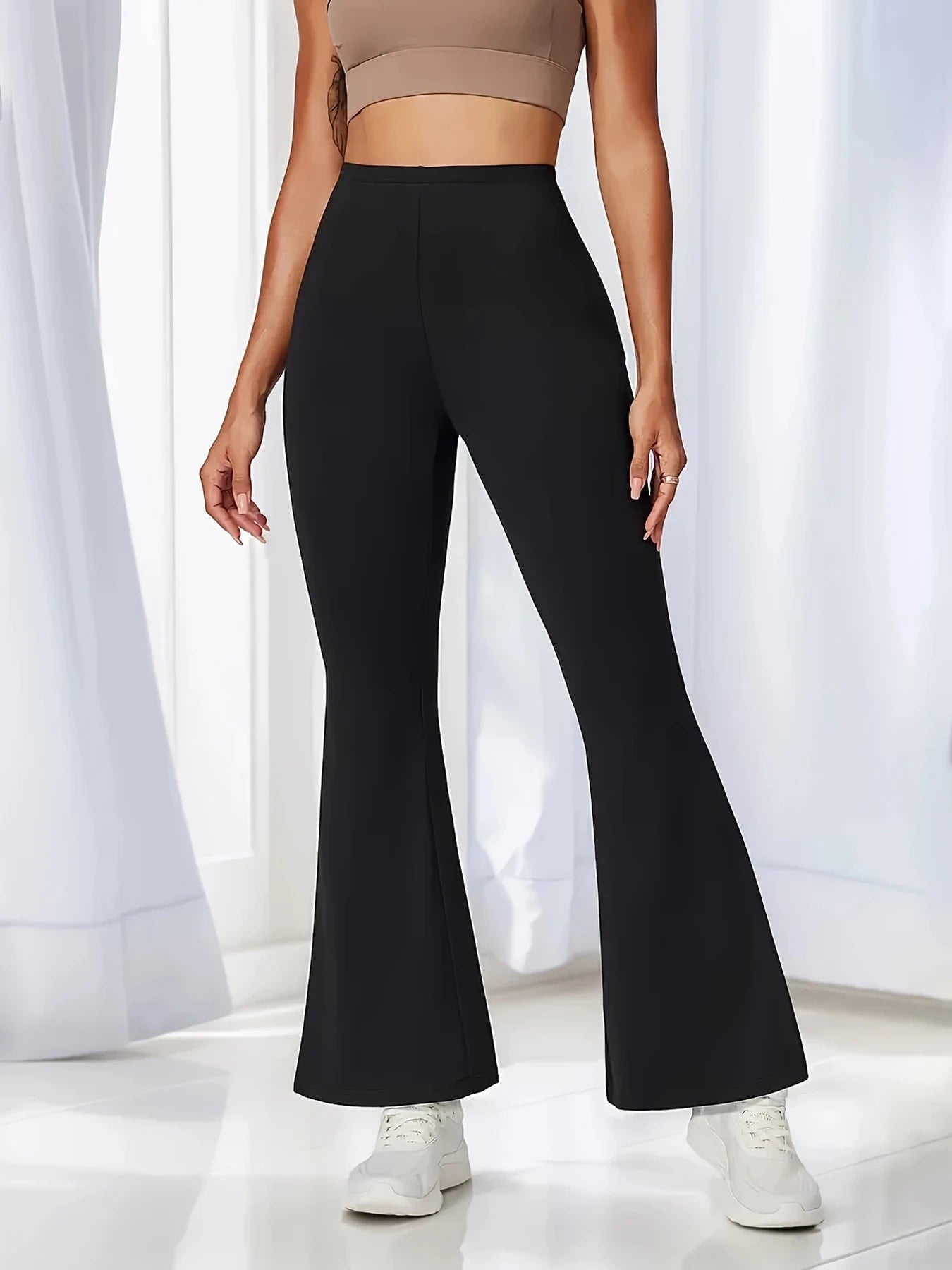 Slim High-Waist Pants