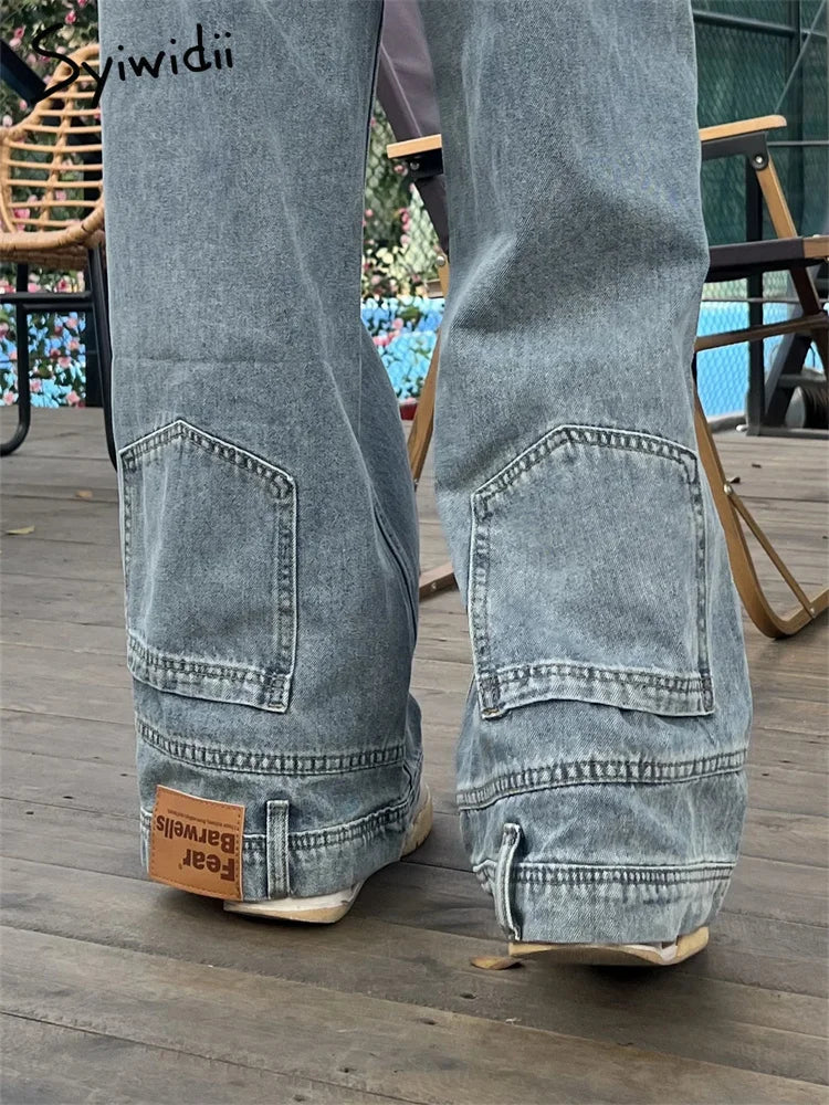 Women Retro Baggy Jeans