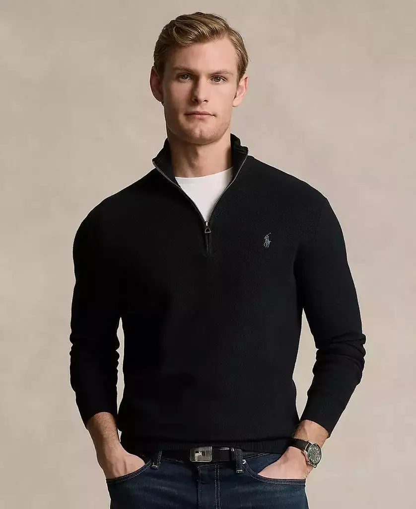 Mens Mesh Knit Sweater