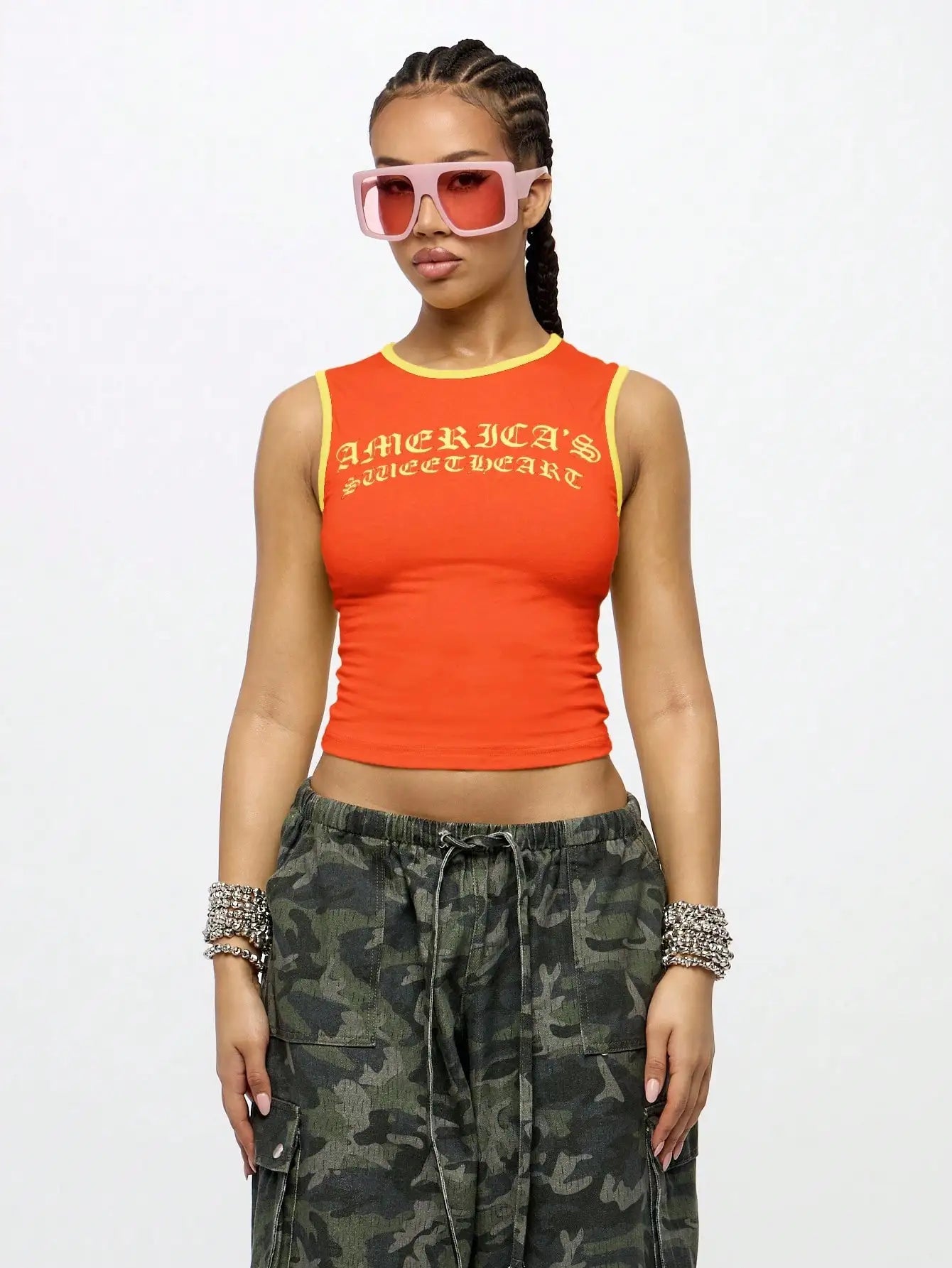 America's Y2K Crop Tank Top