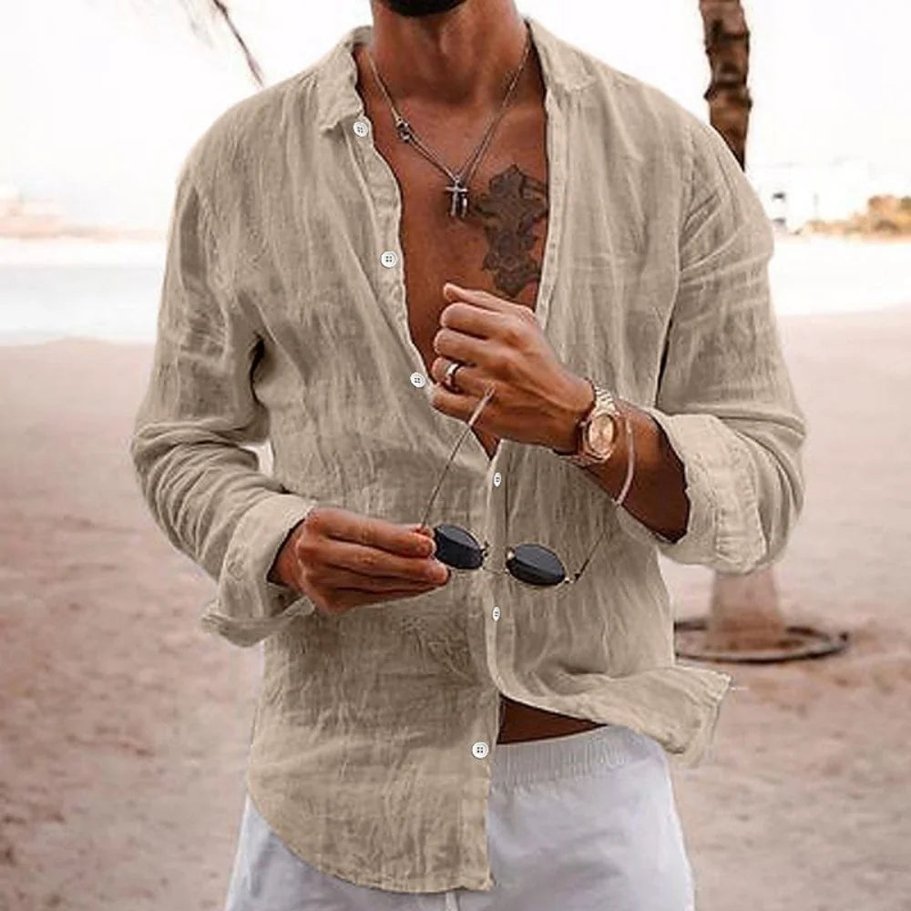 Men's Cotton Linen Shirt