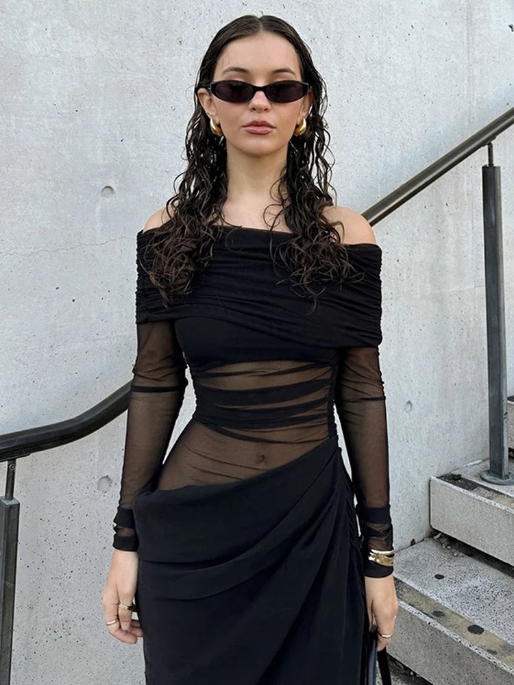 Patchwork Ruched Dress