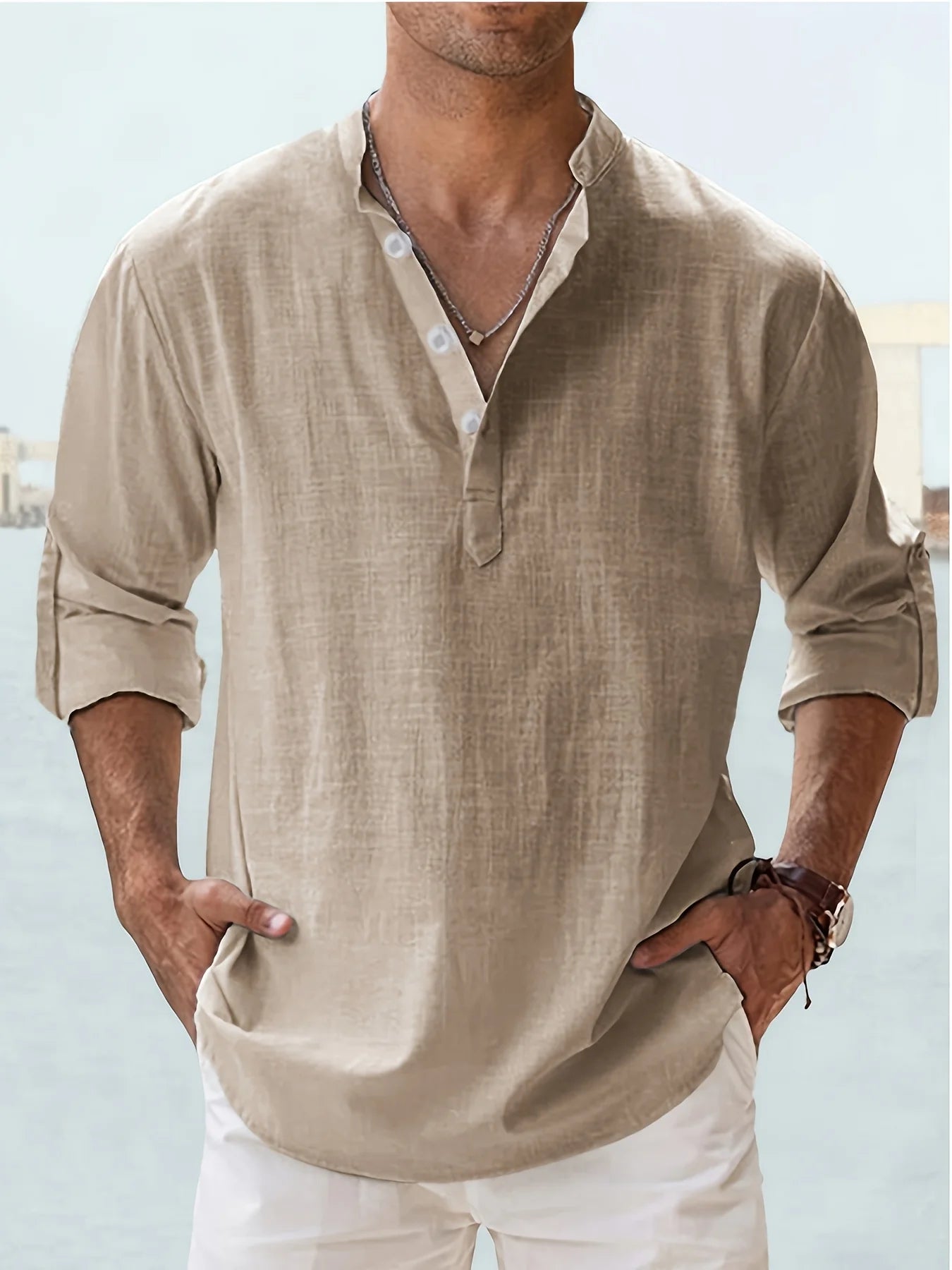 Linen Long Sleeve Shirt