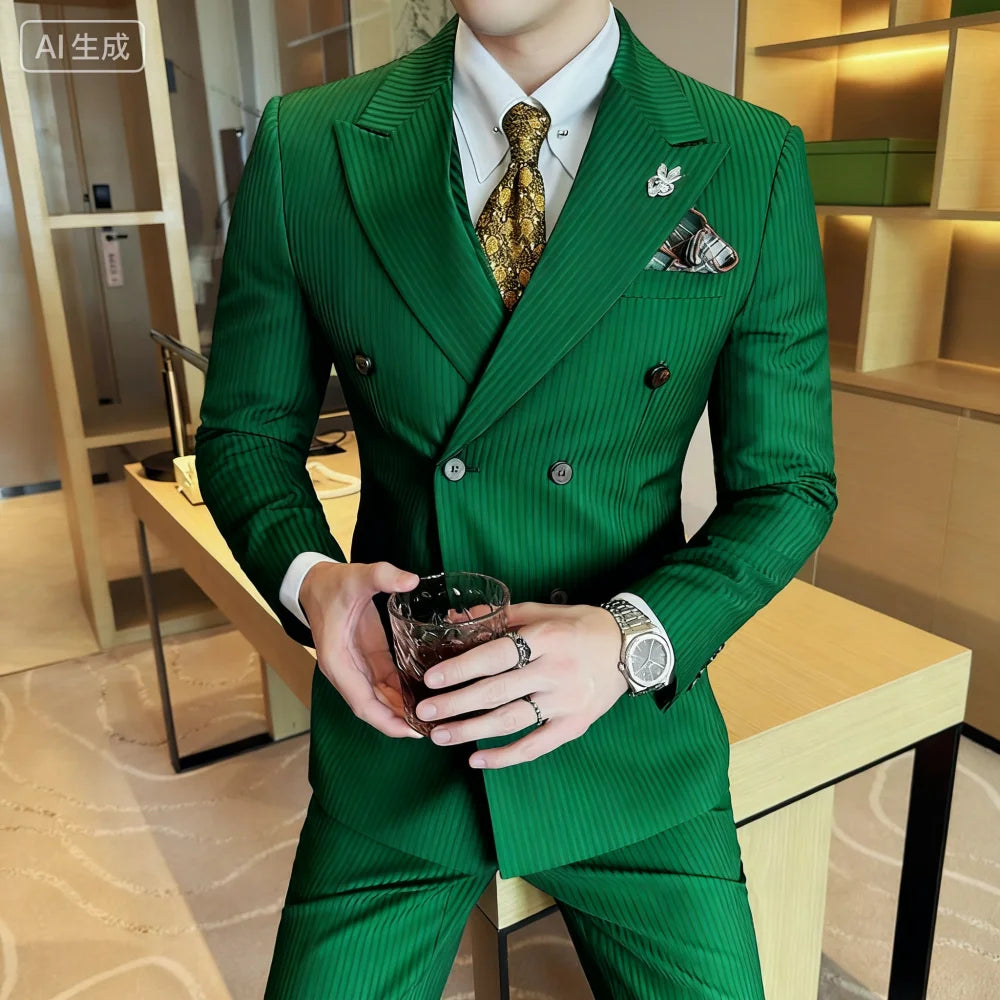 Men's Striped Suit