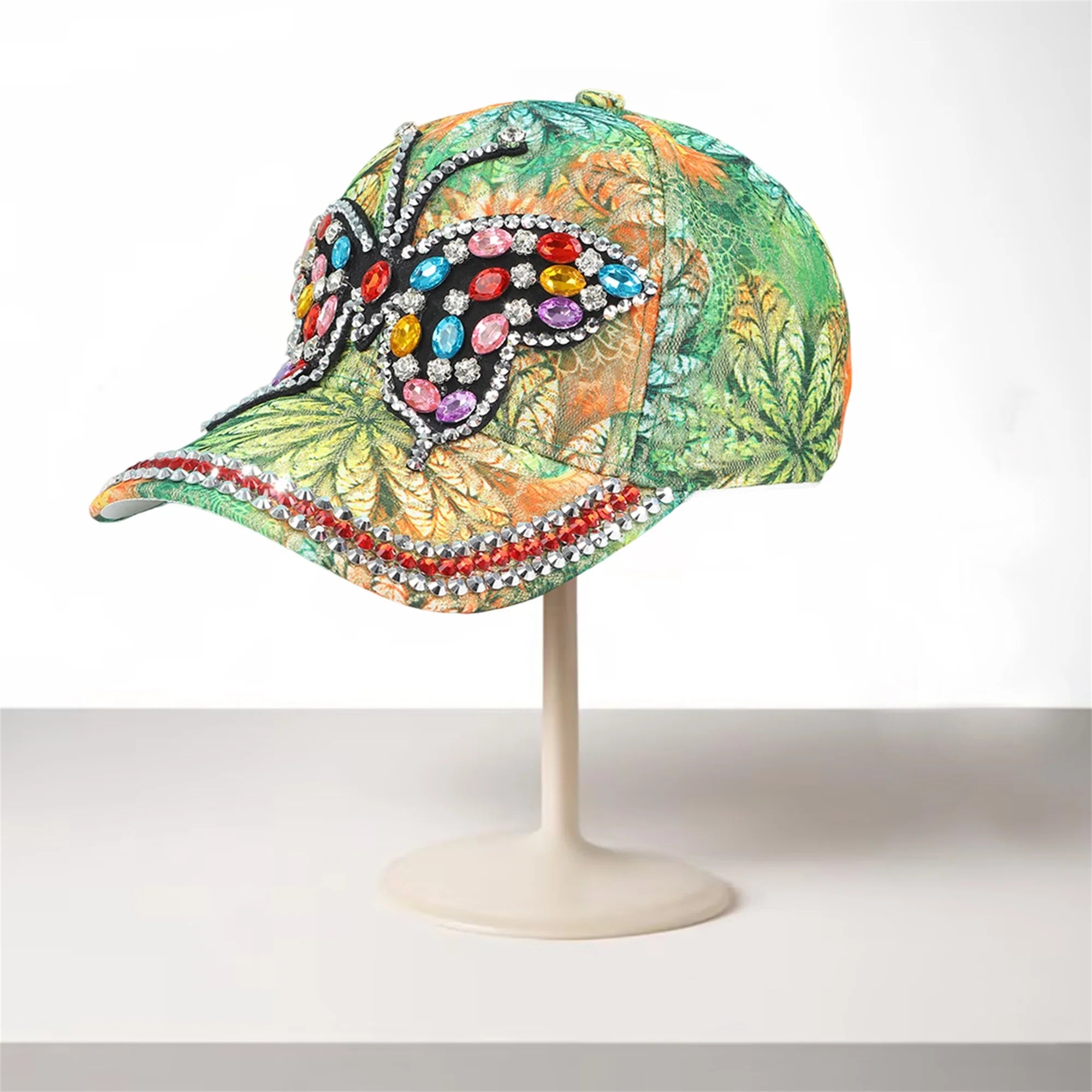 Rose Embroidered Visor
