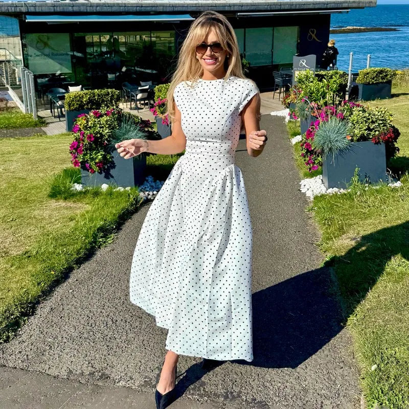 Women's High Waisted Maxi Dress