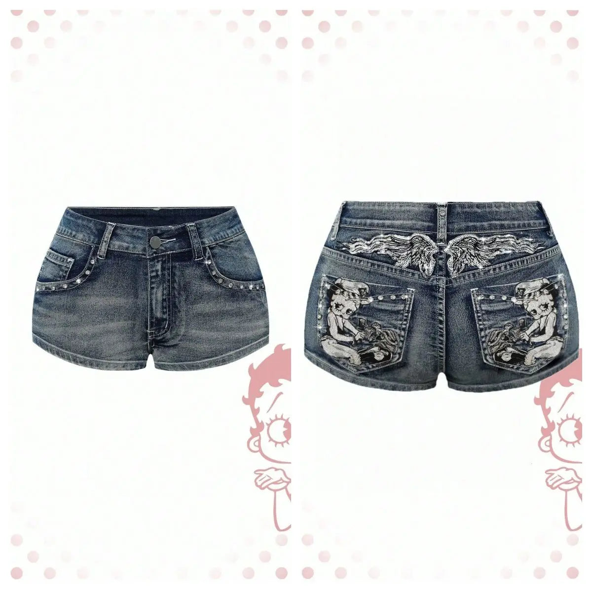Women's High Waist Denim shorts
