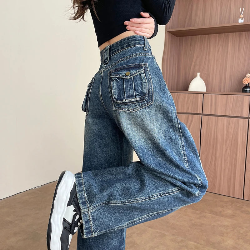 High-Rise Wide Leg Jeans