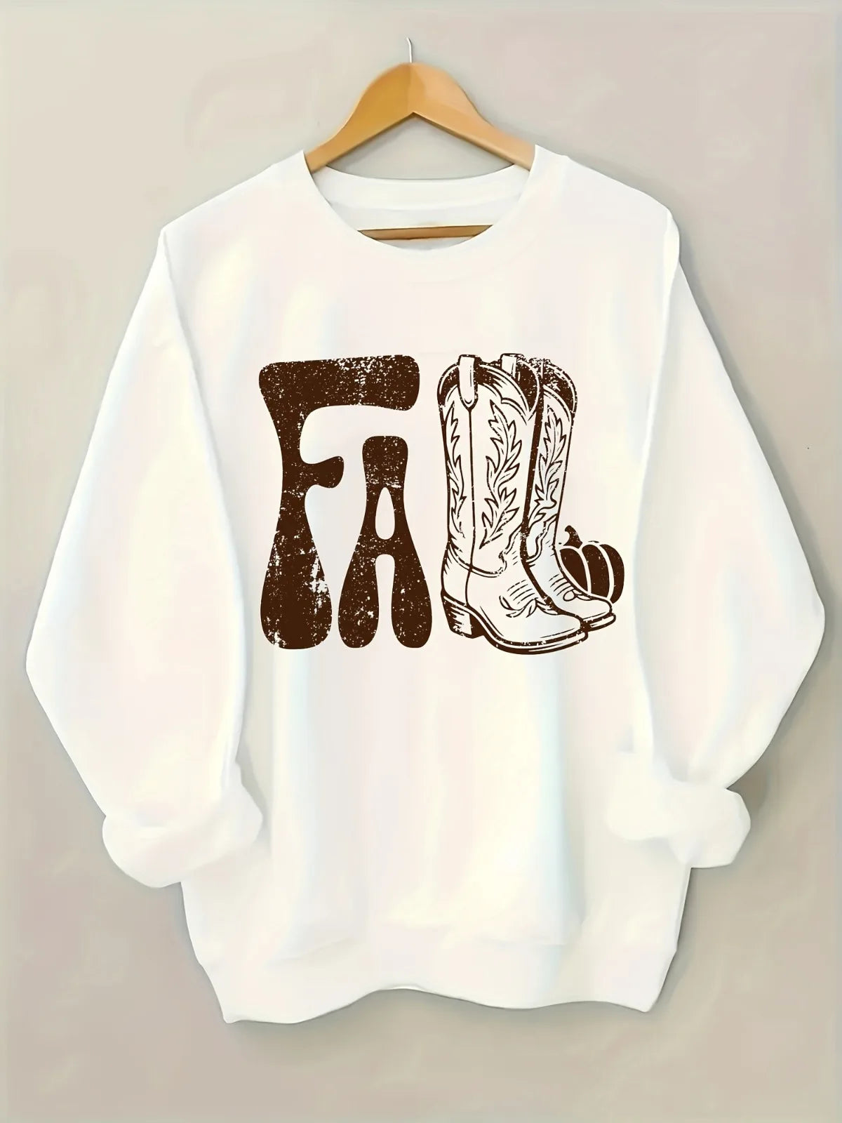 Cowboy Letter Print Hoodie