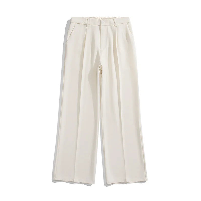 Men’s Black Summer Casual Straight Pants