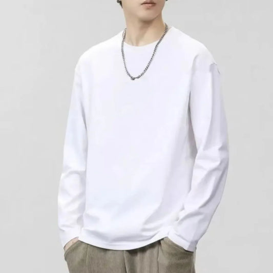 Unisex Cotton Long Sleeve Casual T-Shirt