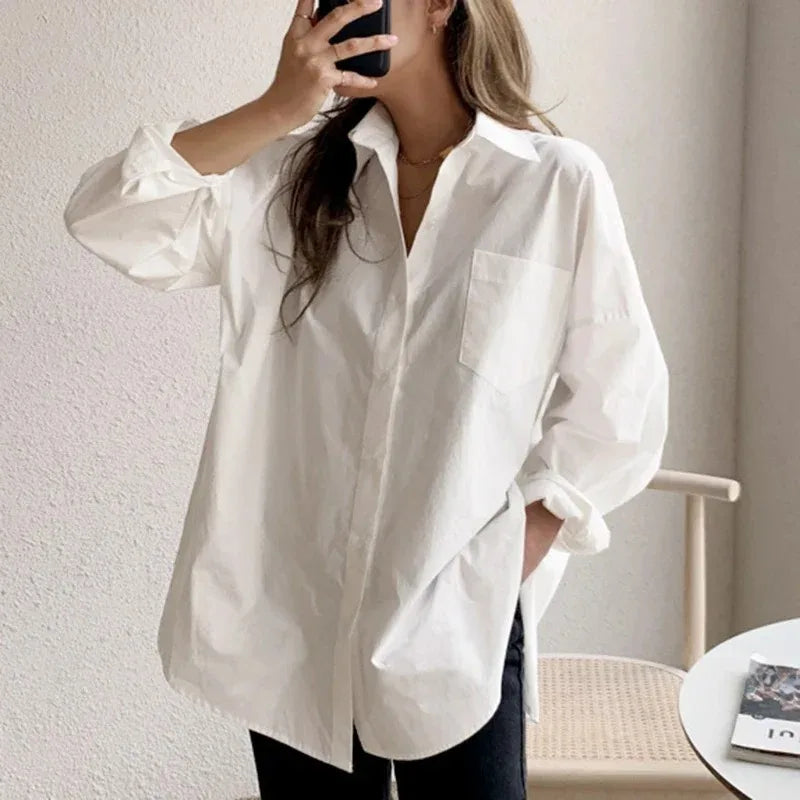 White Office Blouse