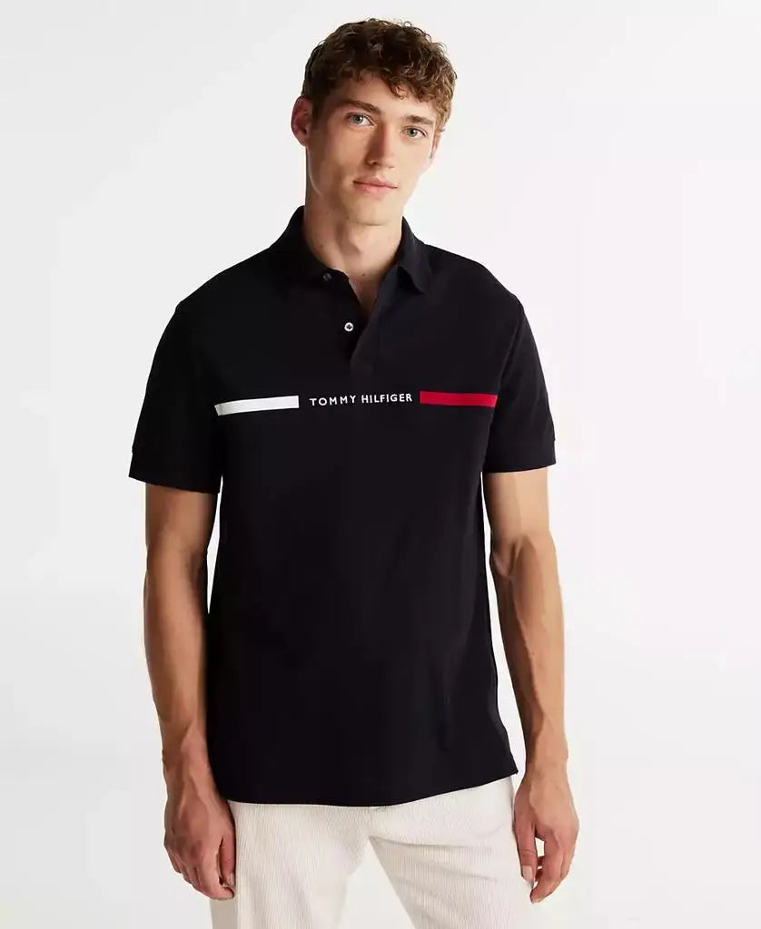 Men's Stripe Polo Shirt