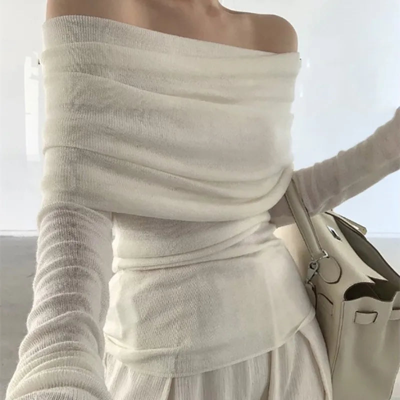 Off-Shoulder Sweater