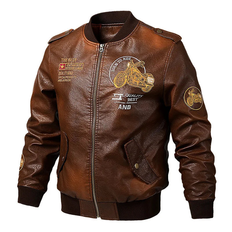 Men’s Slim Leather Jacket