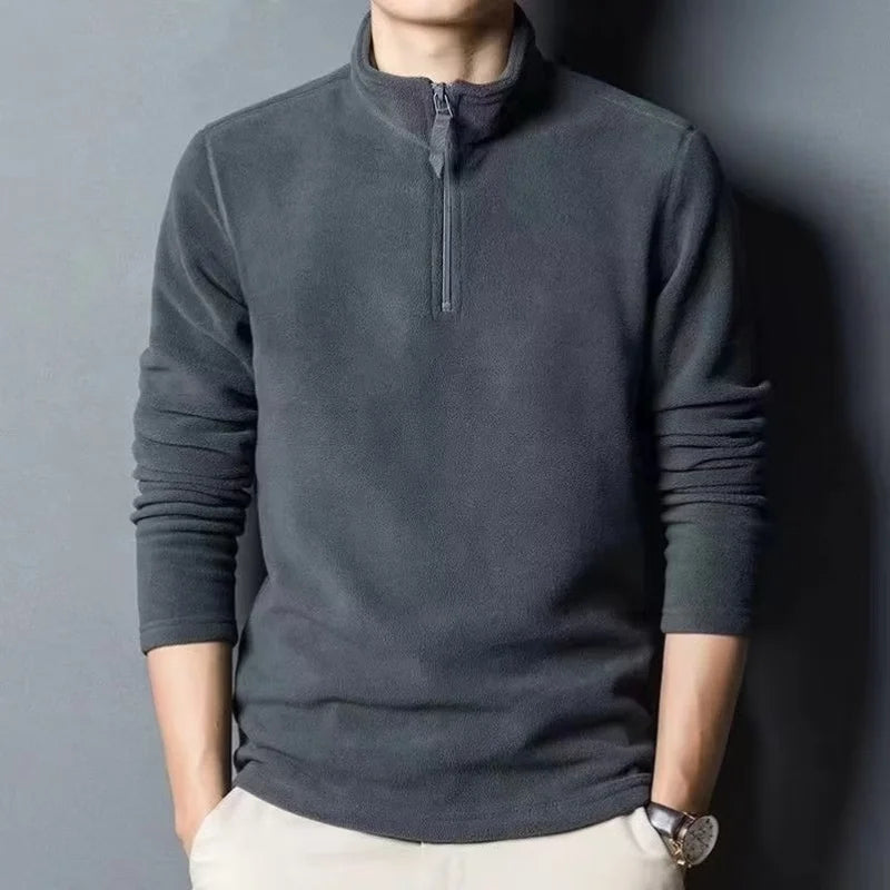 Half Zip Polo Sweatshirt