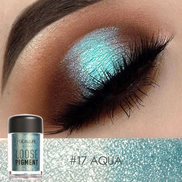 18-Color Glitter Eyeshadow Waterproof Shiny Crystal Eye Makeup