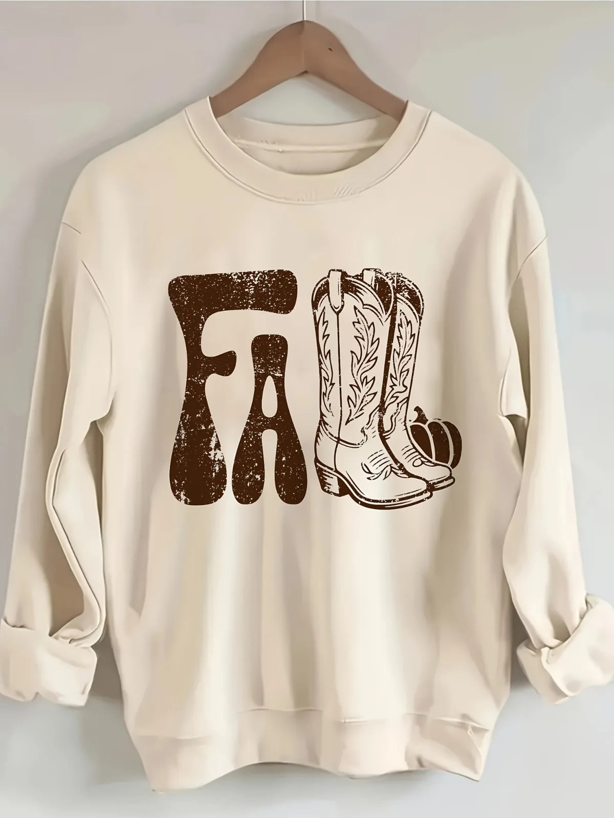 Cowboy Letter Print Hoodie