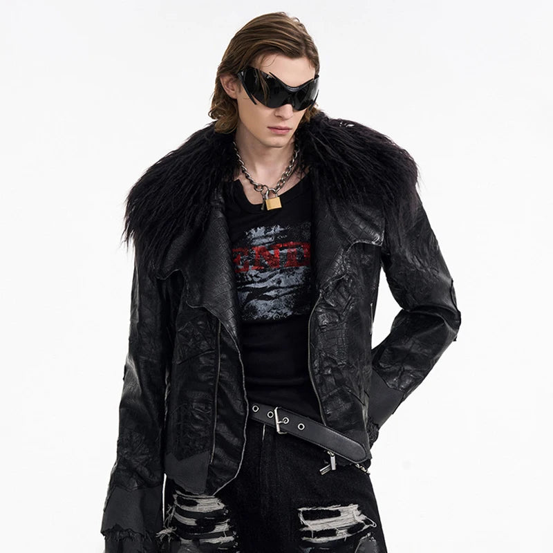 Men’s Fur Leather Jacket