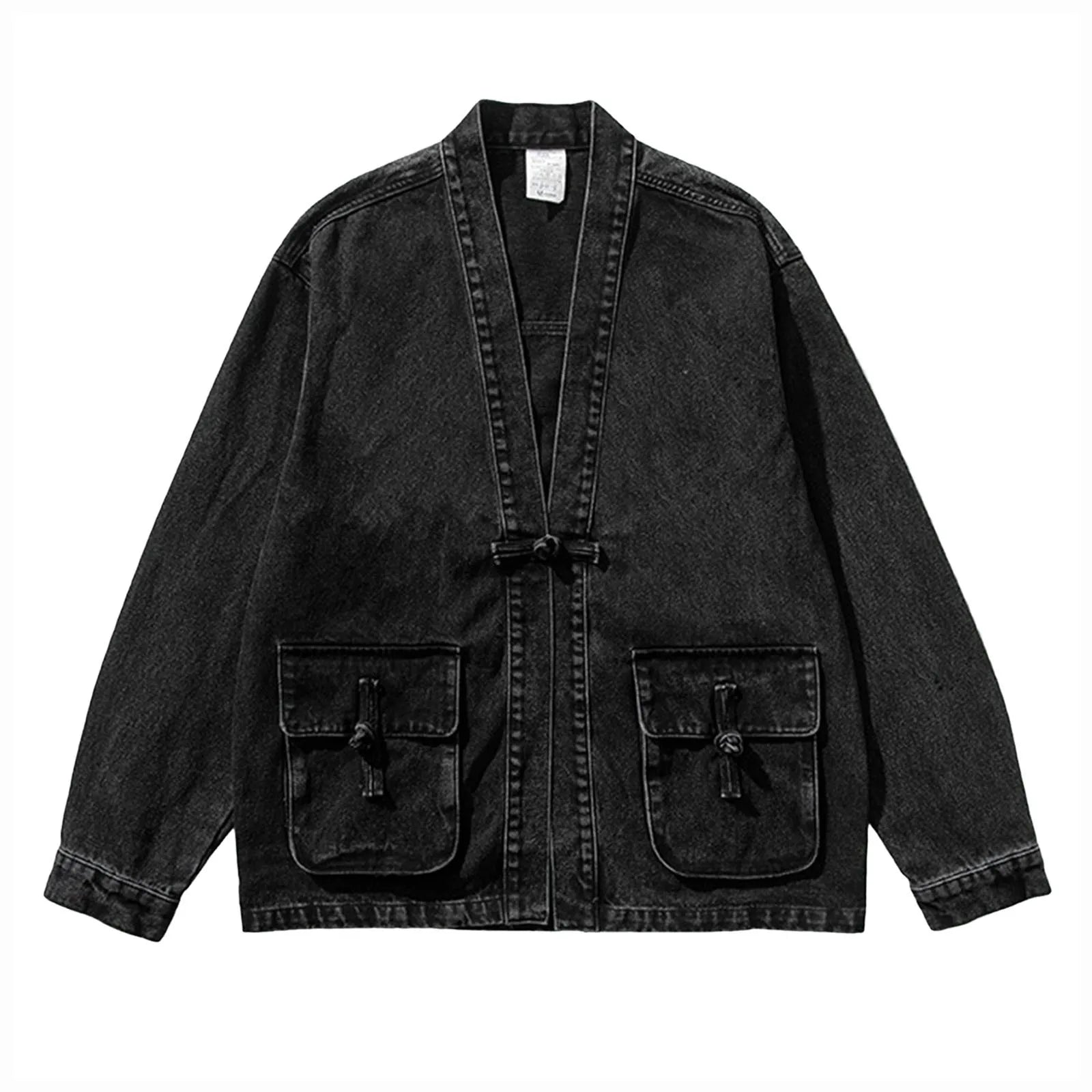 Vintage Denim Puff Jacket