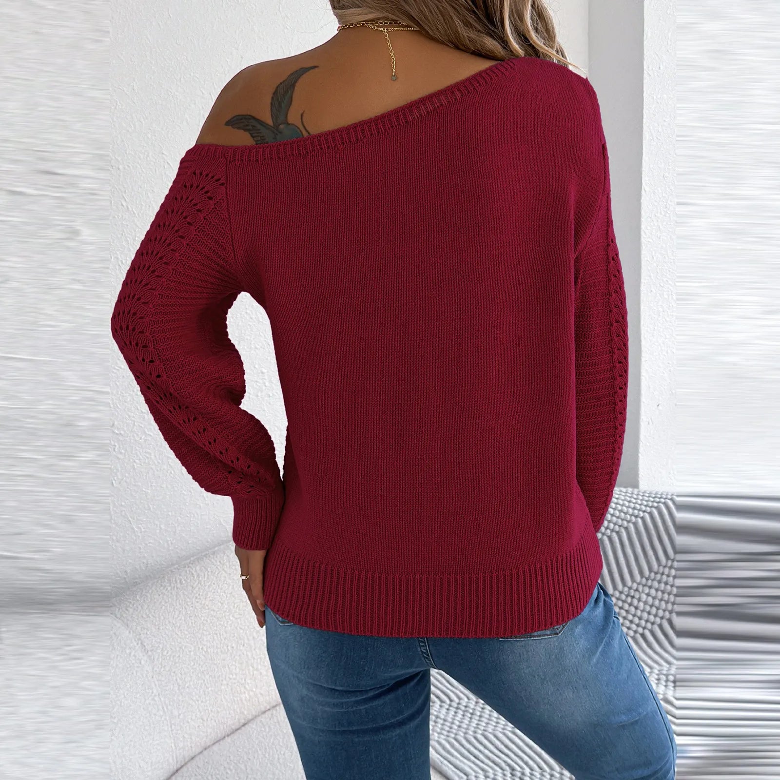 Off Shoulder Pullover
