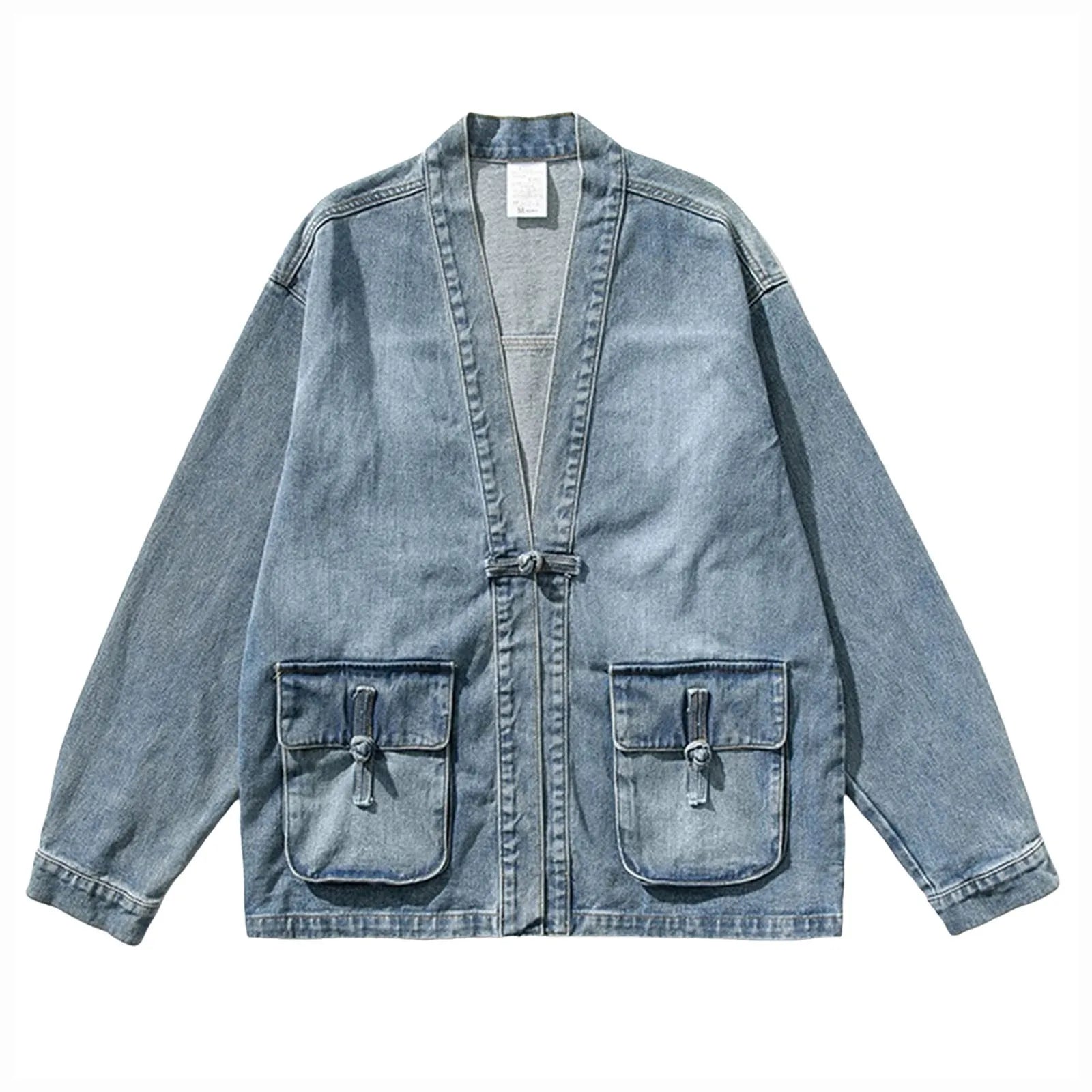 Vintage Denim Puff Jacket