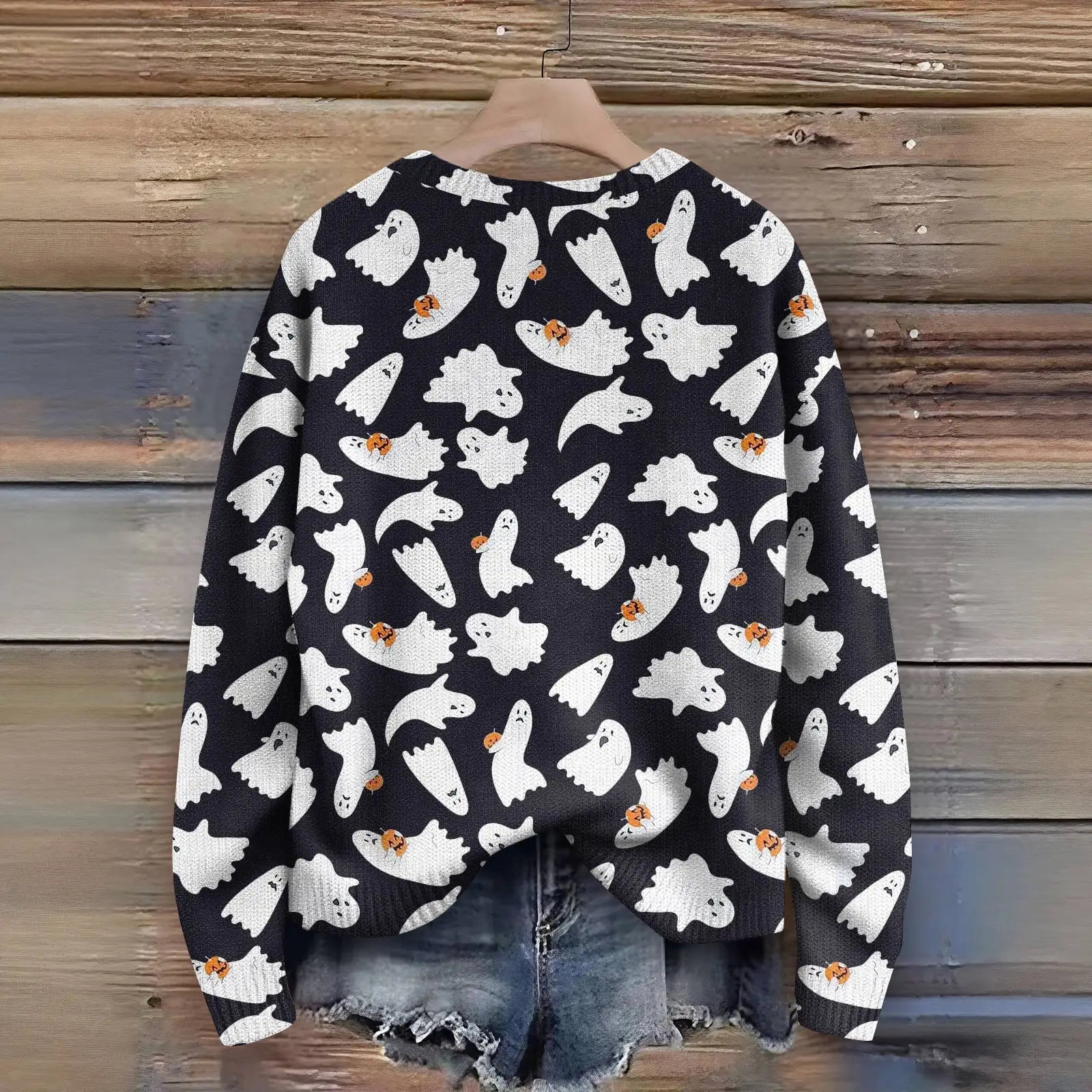 Halloween Print Sweater