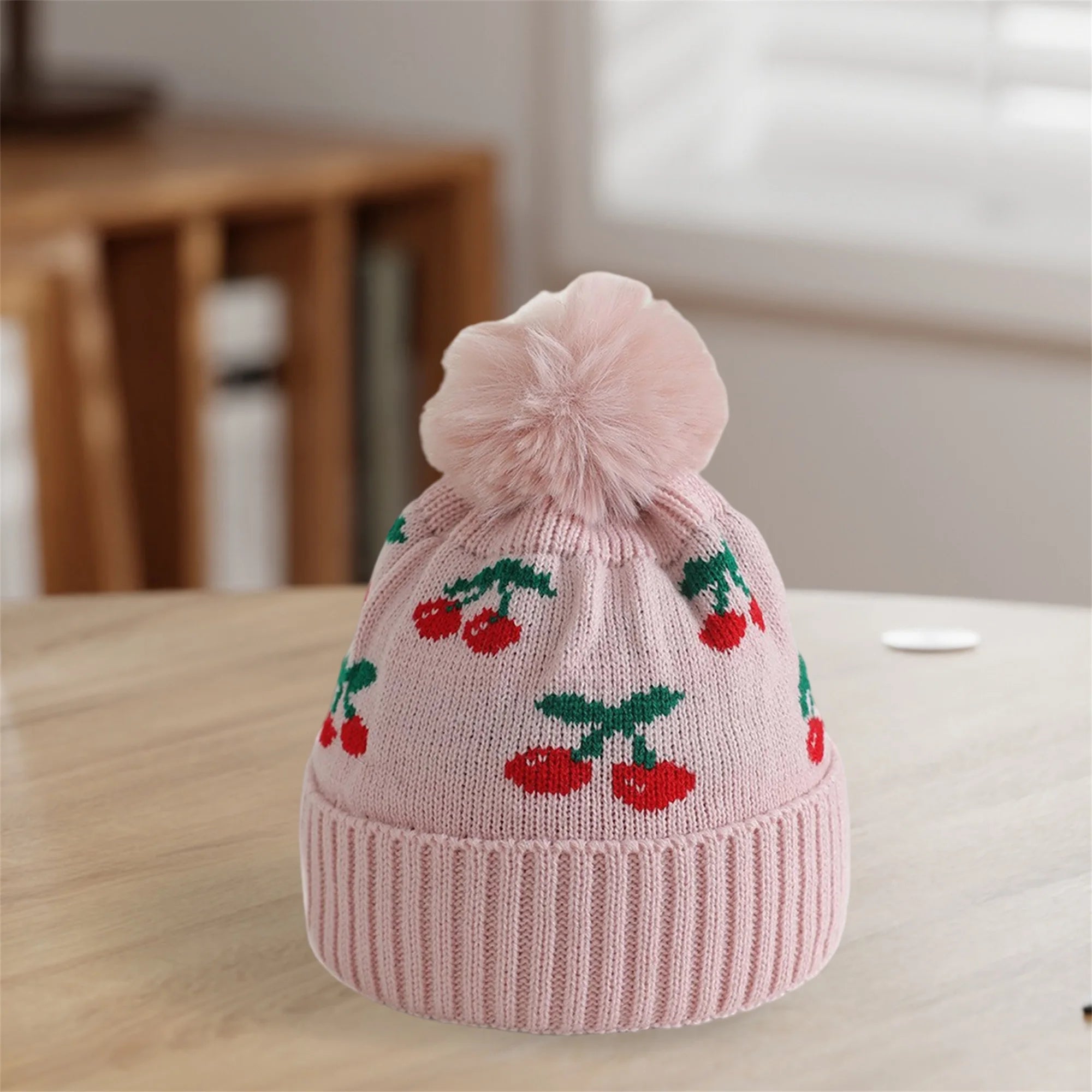 Strawberry Knitted Beanie