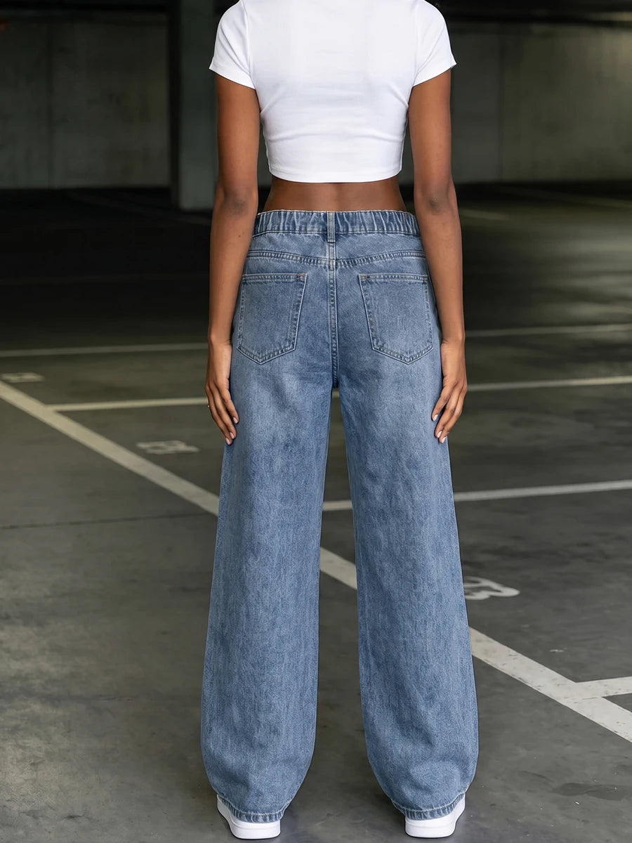 Teen Girls Straight Leg Denim Jeans