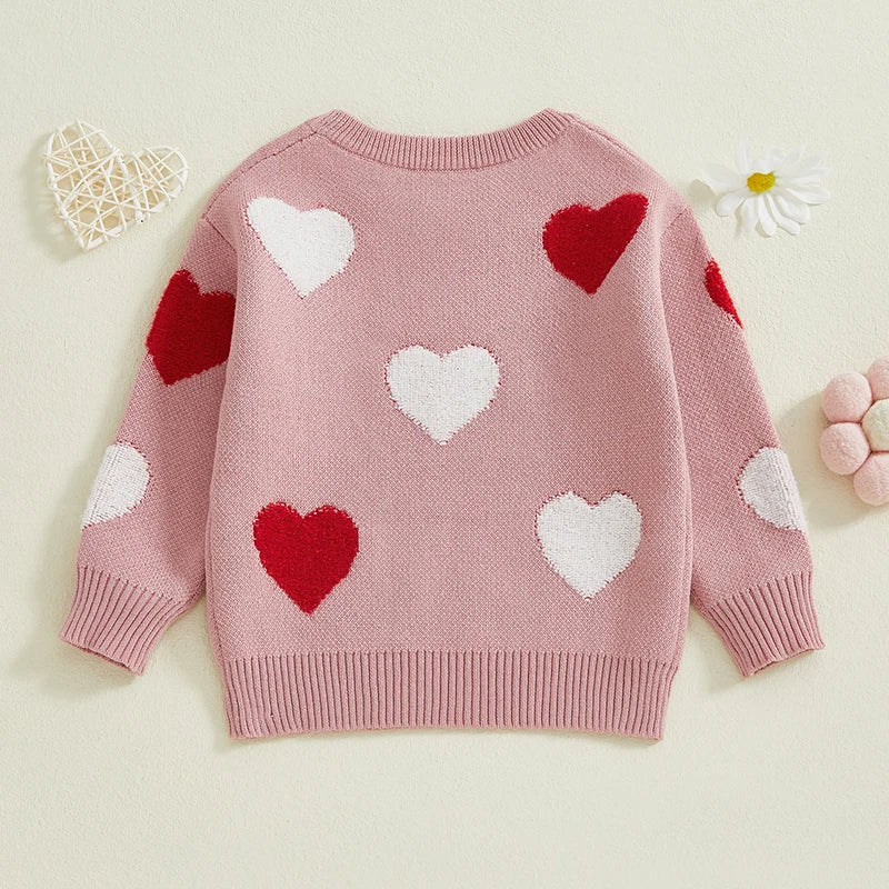 Kids Heart Knit Sweater