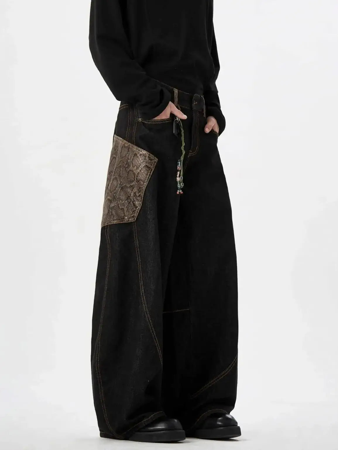 Y2K baggy wide leg skater jeans