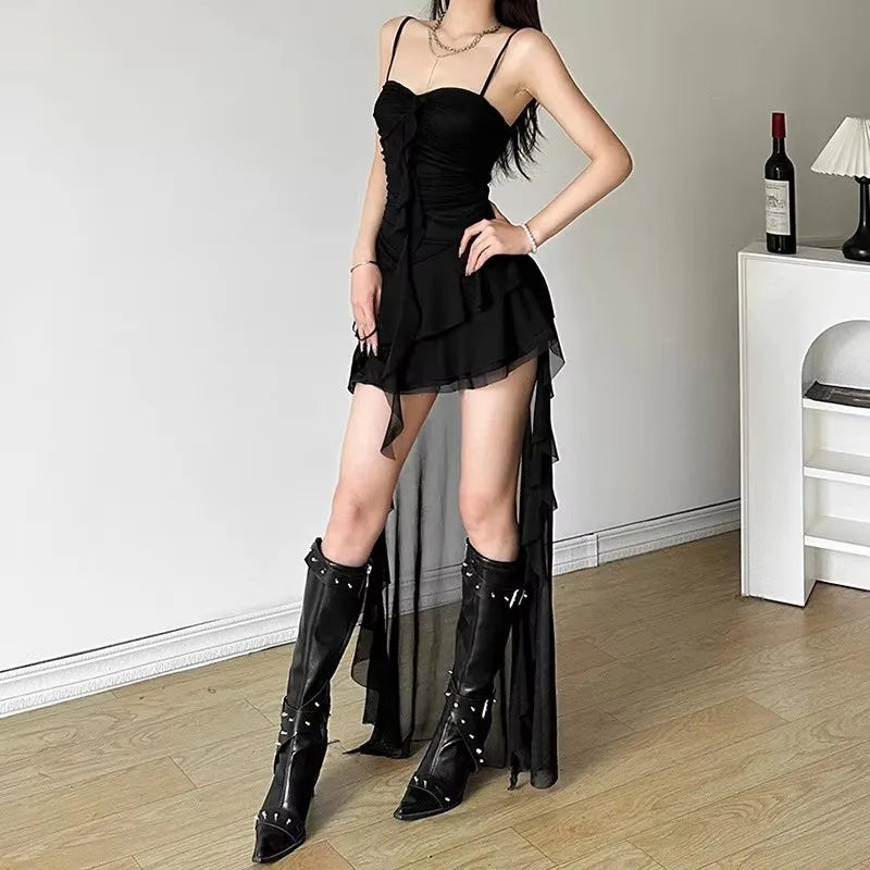 White Gothic Midi Dress