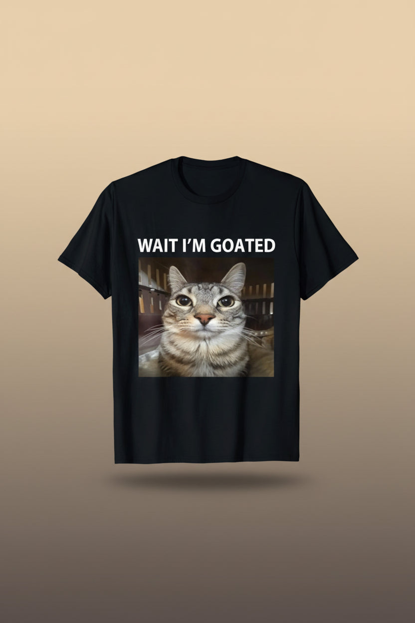 Goated Silly Cat Meme T-Shirt
