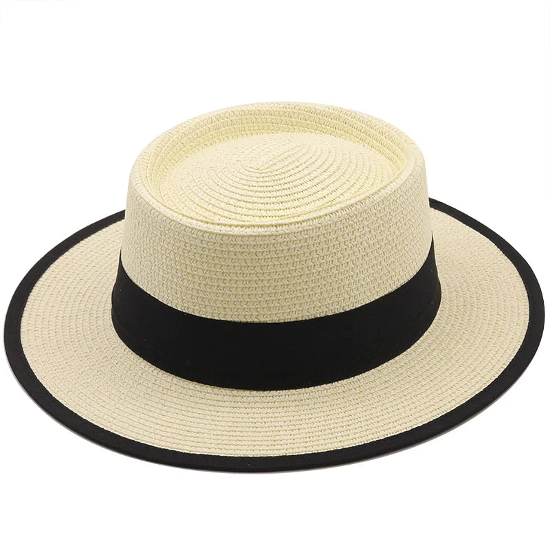Ribbon Straw Sun Hat
