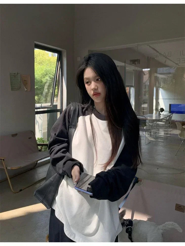 Patchwork Long Sleeve Tee