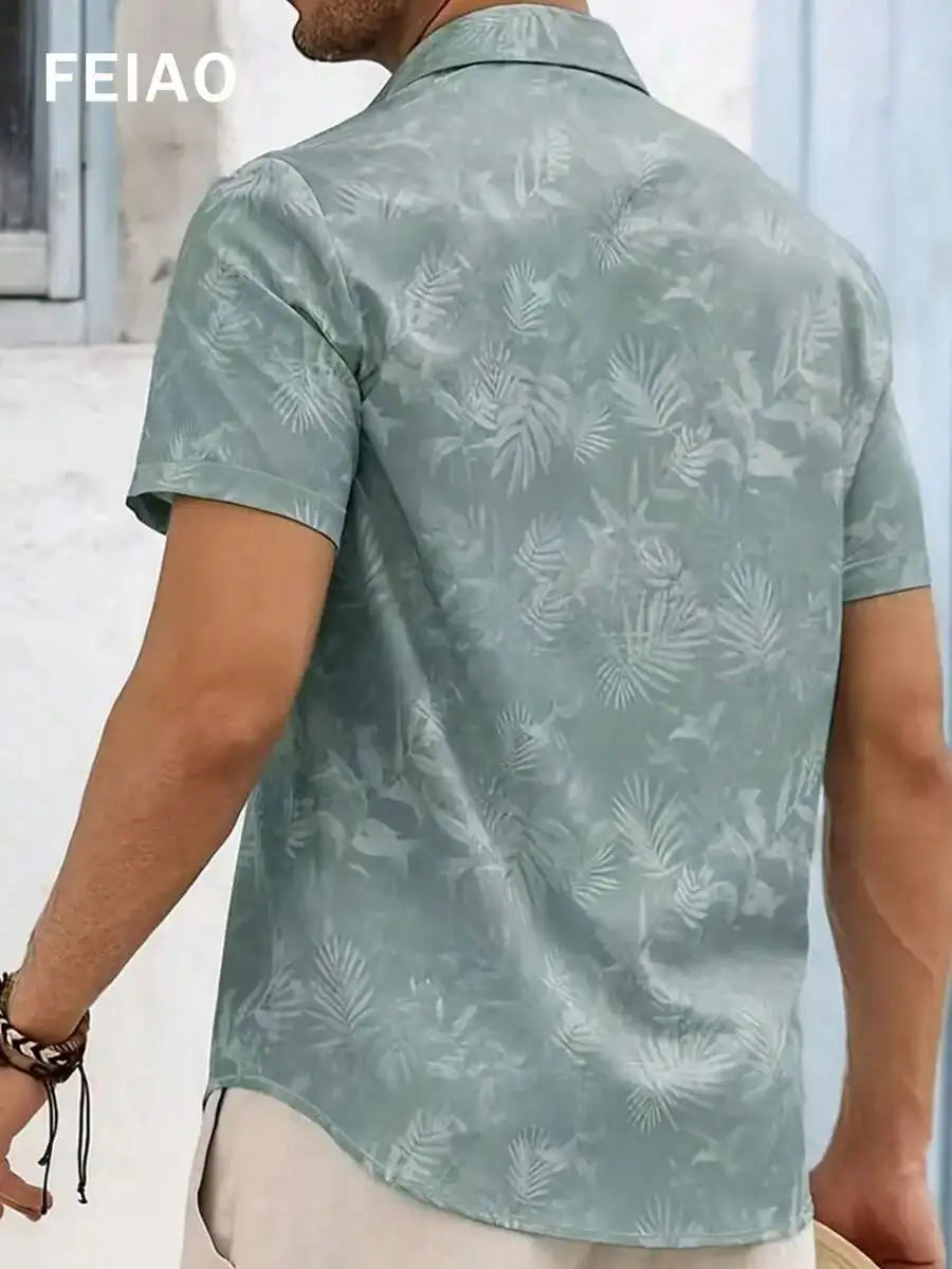 Men Tropical button down