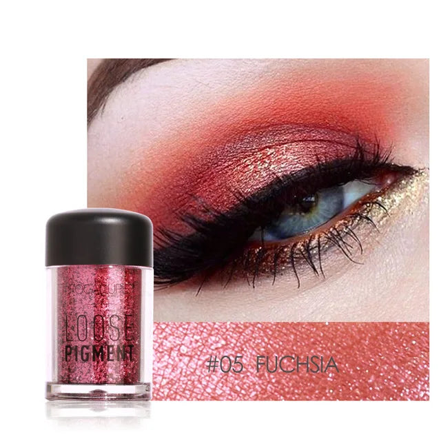 18-Color Glitter Eyeshadow Waterproof Shiny Crystal Eye Makeup