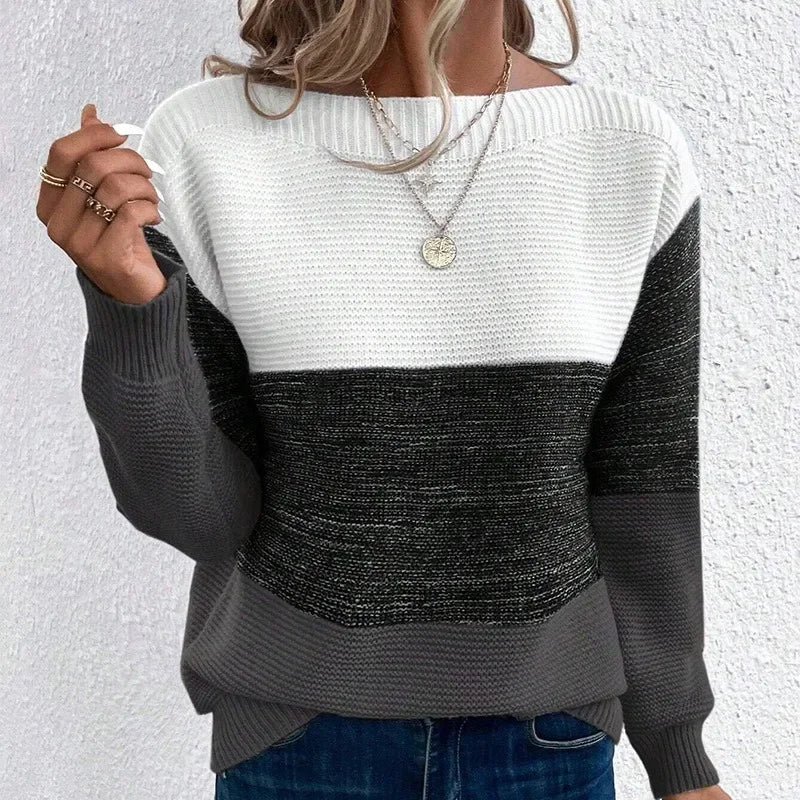 Contrast Stitch Sweater