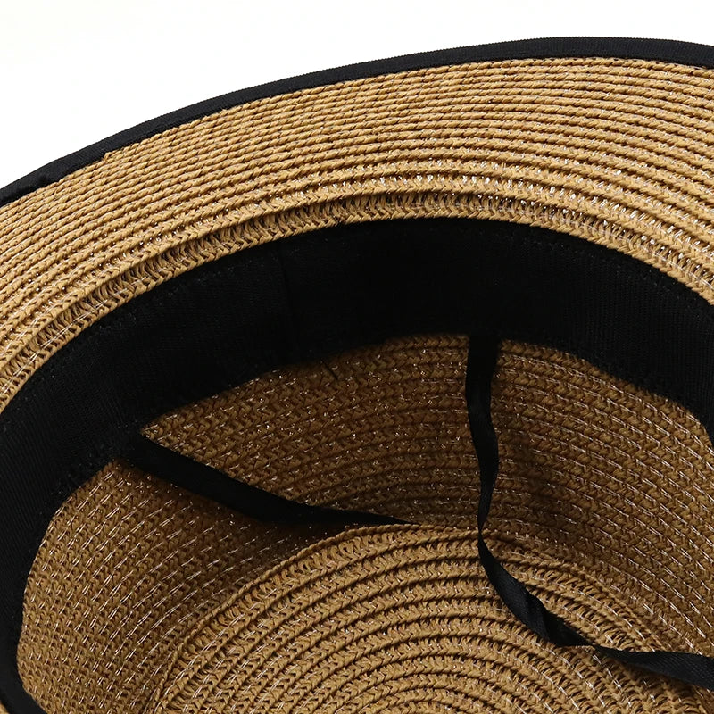 Ribbon Straw Sun Hat